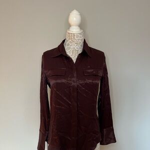 Zara Dark Brown Blouse